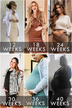 Maternity Dress Rib Knit Sleeveless Side Slit Pregnancy Clothes