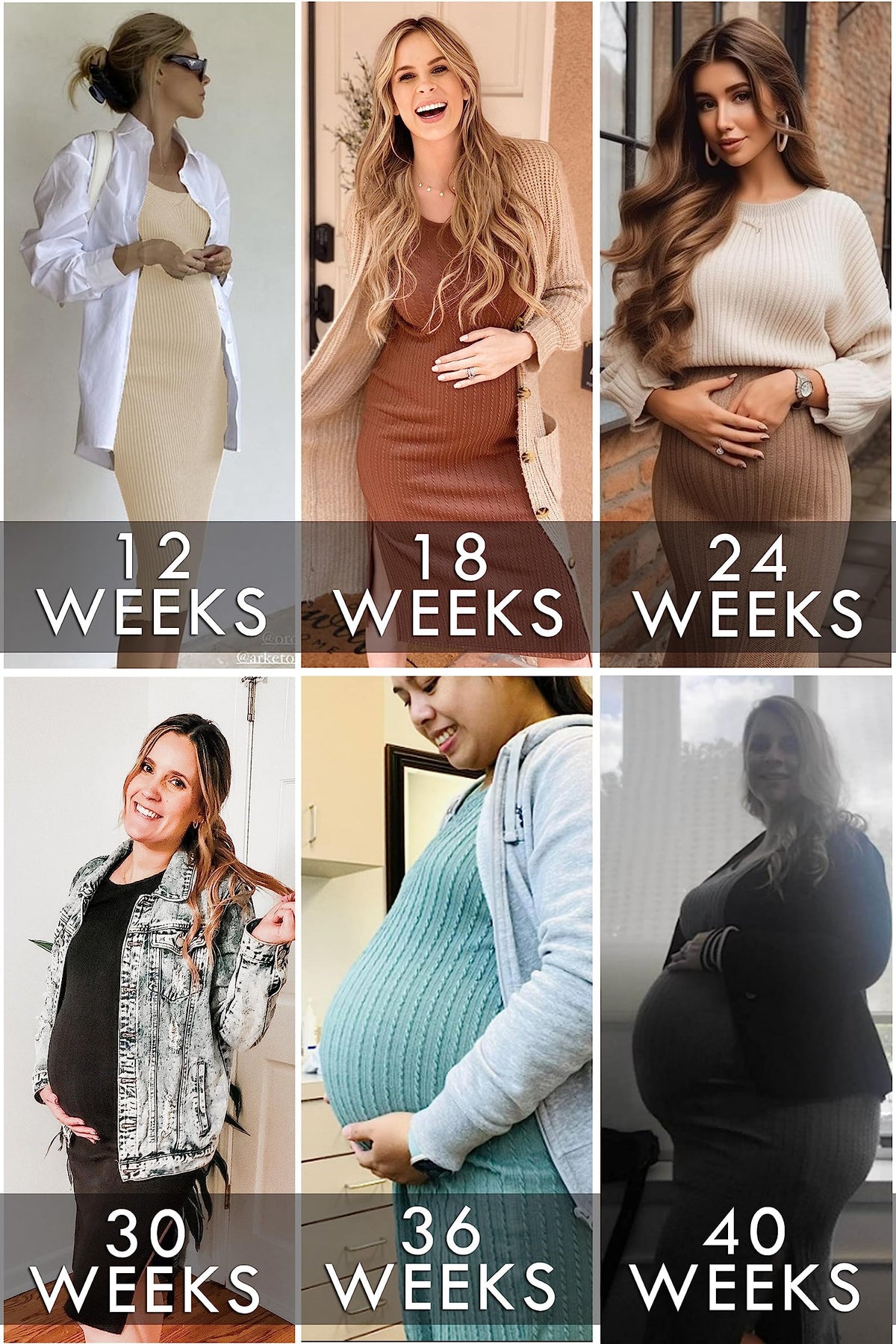 Maternity Dress Rib Knit Sleeveless Side Slit Pregnancy Clothes