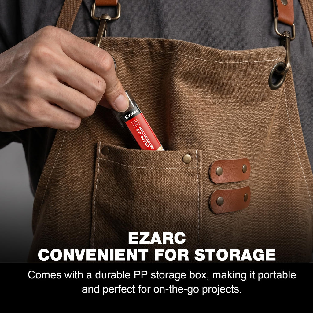 EZARC 1/8-Inch Multi-Purpose Cutting Bits for Drywall Wood Plastic