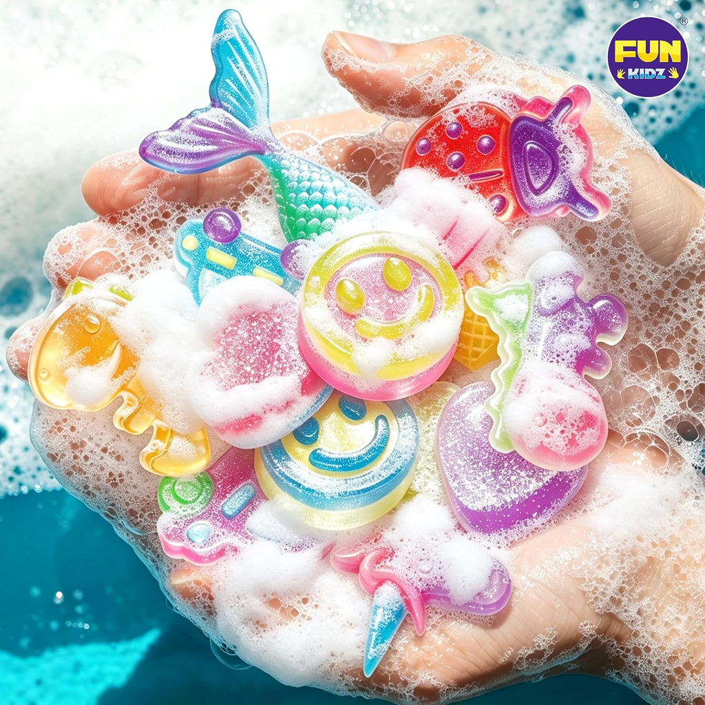Kid Soap Kit, FunKidz Soap Making Kit for Kids for All Ages DIY Crafts Kits STEM Science Activity Gift for Girls and
