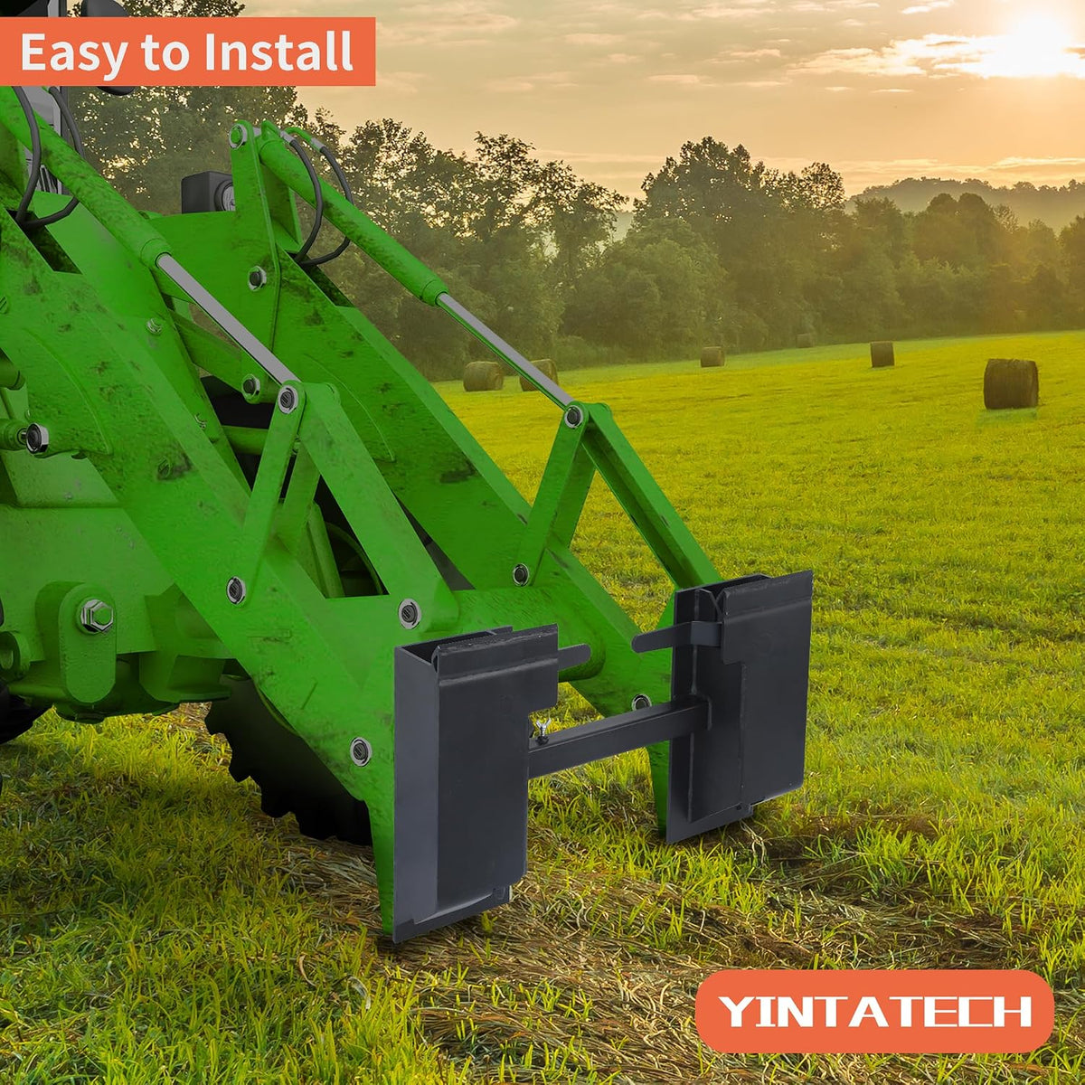 Quick Attach Adapter Skid Steer Attachment for Kubota Bobcat | Universal quick attach mount plate & conversion