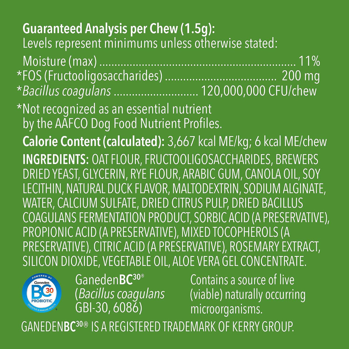 Amazon Brand - Wag Probiotic Supplement Daily Chews for Dogs, Supports Digestion and Gut Health, Natural Duck Flavor