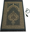 Muslim Prayer Rug with Islam Prayer Beads - Travel Prayer Mat, Islamic Gifts for Women, Portable Prayer Matt Islam