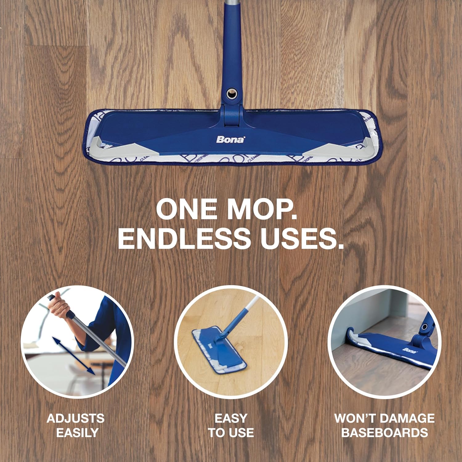 Premium Sweep & Clean Mop for Multi-Surface floors