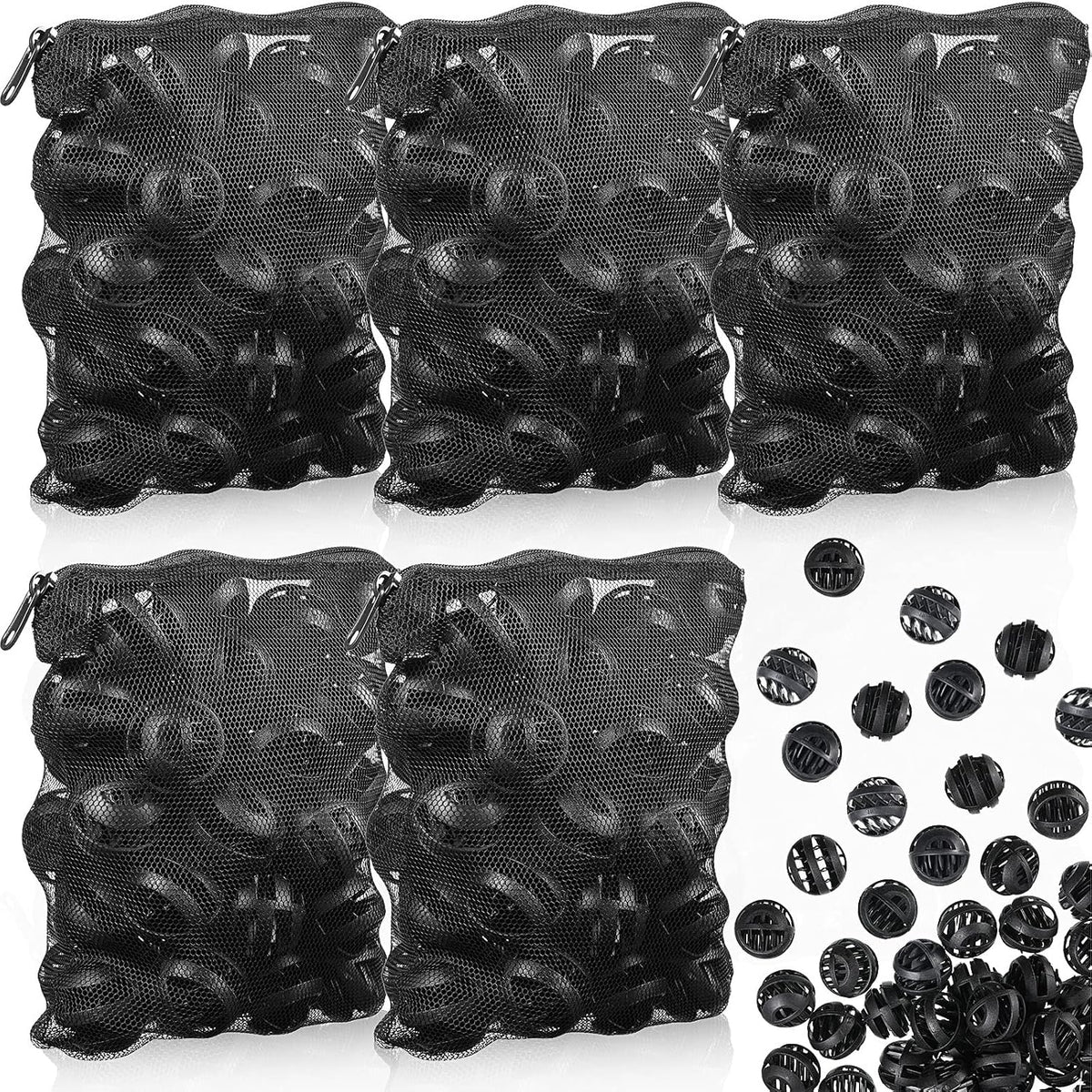 300 Pcs Bio Balls Pond Filter Aquarium Filter Media 1.26 Inch