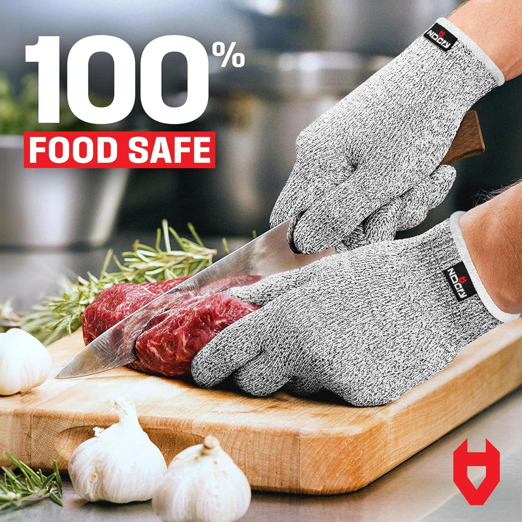 Cut Resistant Gloves With Grip Microdots — Food Grade Cutting Glove