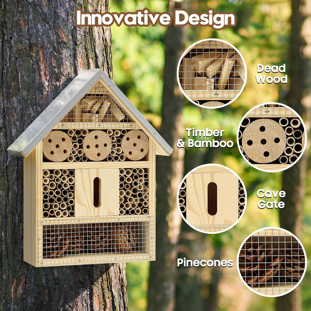 Insect Hotel & Mason Bee House,Butterfly House, Ladybug Hotel