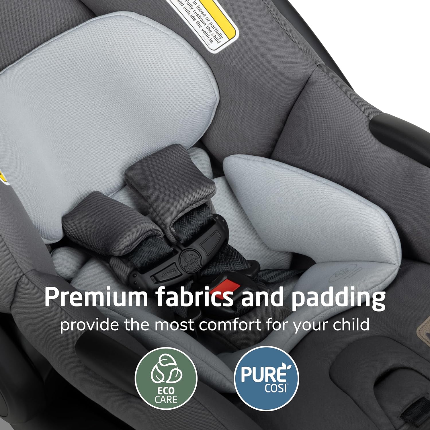 Mico Pro Baby Infant Car Seat with Base, Ventilated Chair, Soft Headrest Pad, Easy-Install Latch, Adjustable Belt