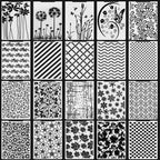 20 Pcs Embossing Folders for Card Making, Templates DIY, Vintage