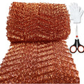 Copper Mesh Rodent Control Rodent Mesh Sturdy Pure Copper Stuff-fit Wire Mesh for Gap Blocker Fill Fabric 5" x 48"