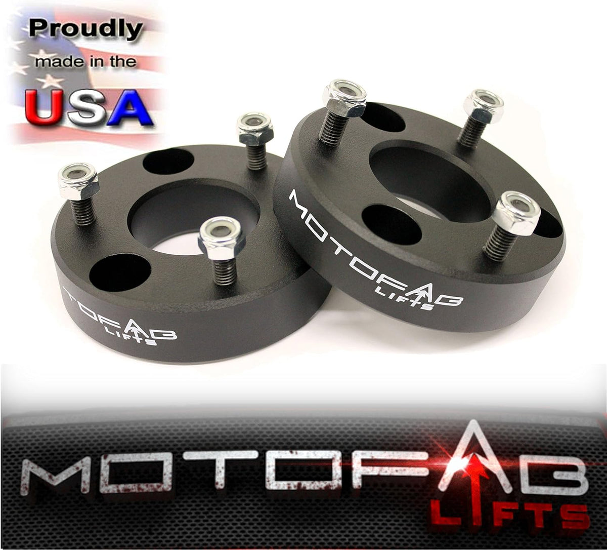 MotoFabLifts DR-2-2" Front Leveling Lift Kit Compatible with Dodge Ram 1500 Pickup 4WD
