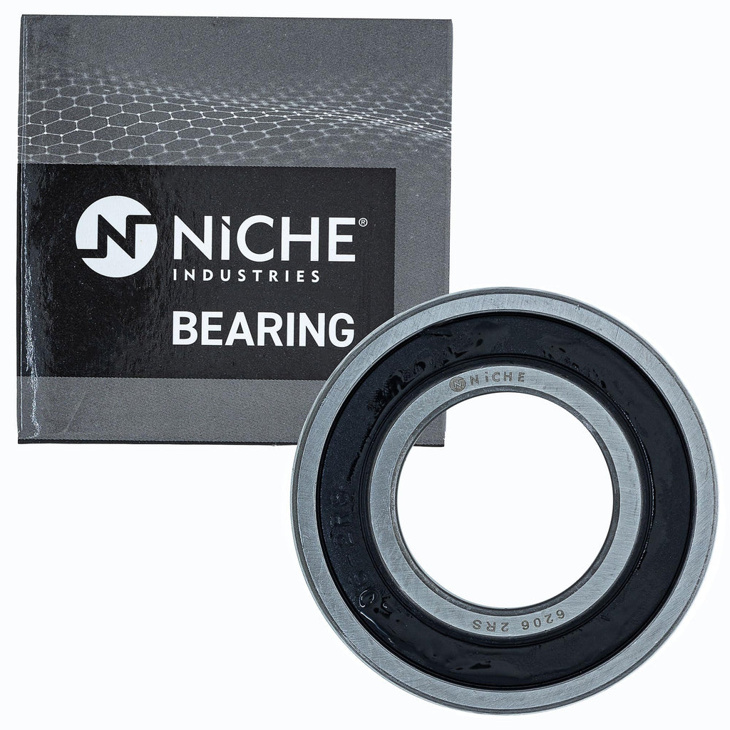 NICHE Wheel Bearing 6206-2RS 30x62x16mm Single Row Deep Groove 10 Pack