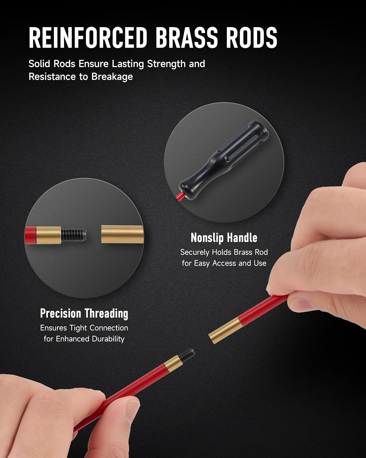 12ga Shotgun Cleaning Brush Kit, 12 Gauge Gun Maintenance Tool Set, Available in 4 Piece or 65 Piece Sets with