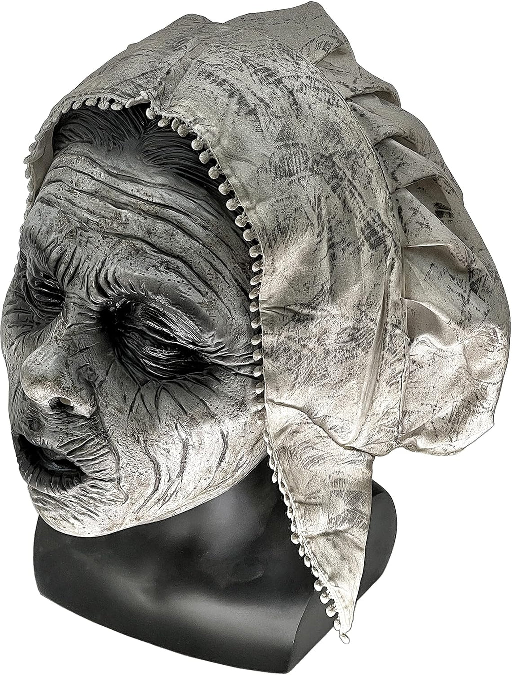 Latex Ghost Maid Sister Spirit Witch Zombie Bridal Mask For Halloween Makeup Prom Costume Accessories LARP