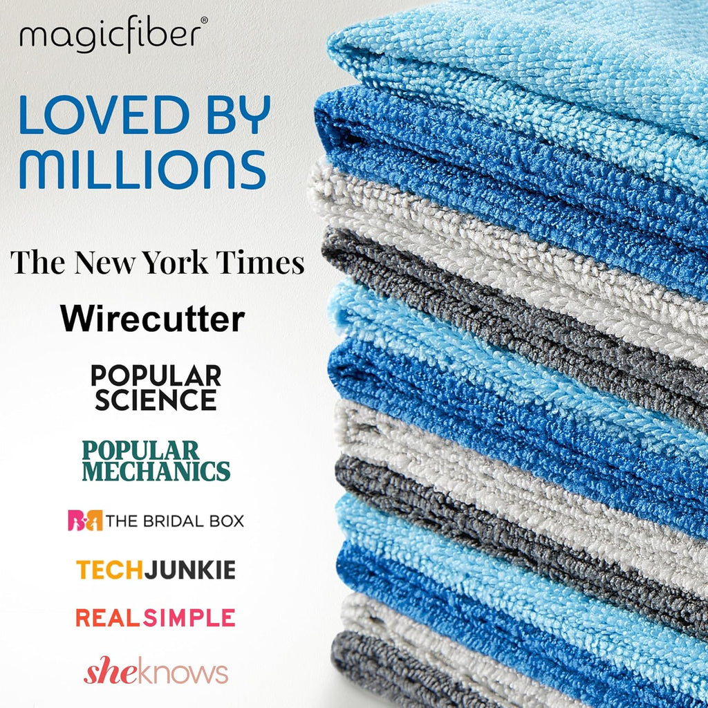 Microfiber Cleaning Cloth - Higher Quality, Larger Size - Micro Fiber Cloth for Cleaning Rags, Dust Cloths, Kitchen