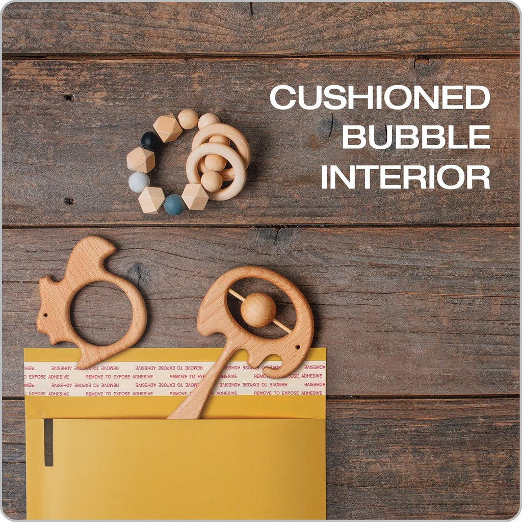 Bubble Mailers, 6 x 9 Shipping Envelopes, Self-Seal, Durable Brown Kraft Padded Envelopes, Redi-Strip Peel Off