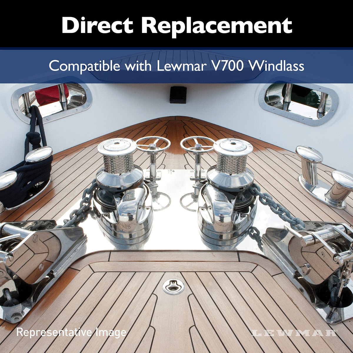 Lewmar V700 Gear Set – Replacement Gear Set kit for V700 Windlass, Includes Gears(3), retaining Clip and Hardware