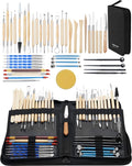 Clay Sculpting Tools for Pottery, Polymer & Air Dry Clay, 44 PCS | Clay modeling tools with an upgraded storage case