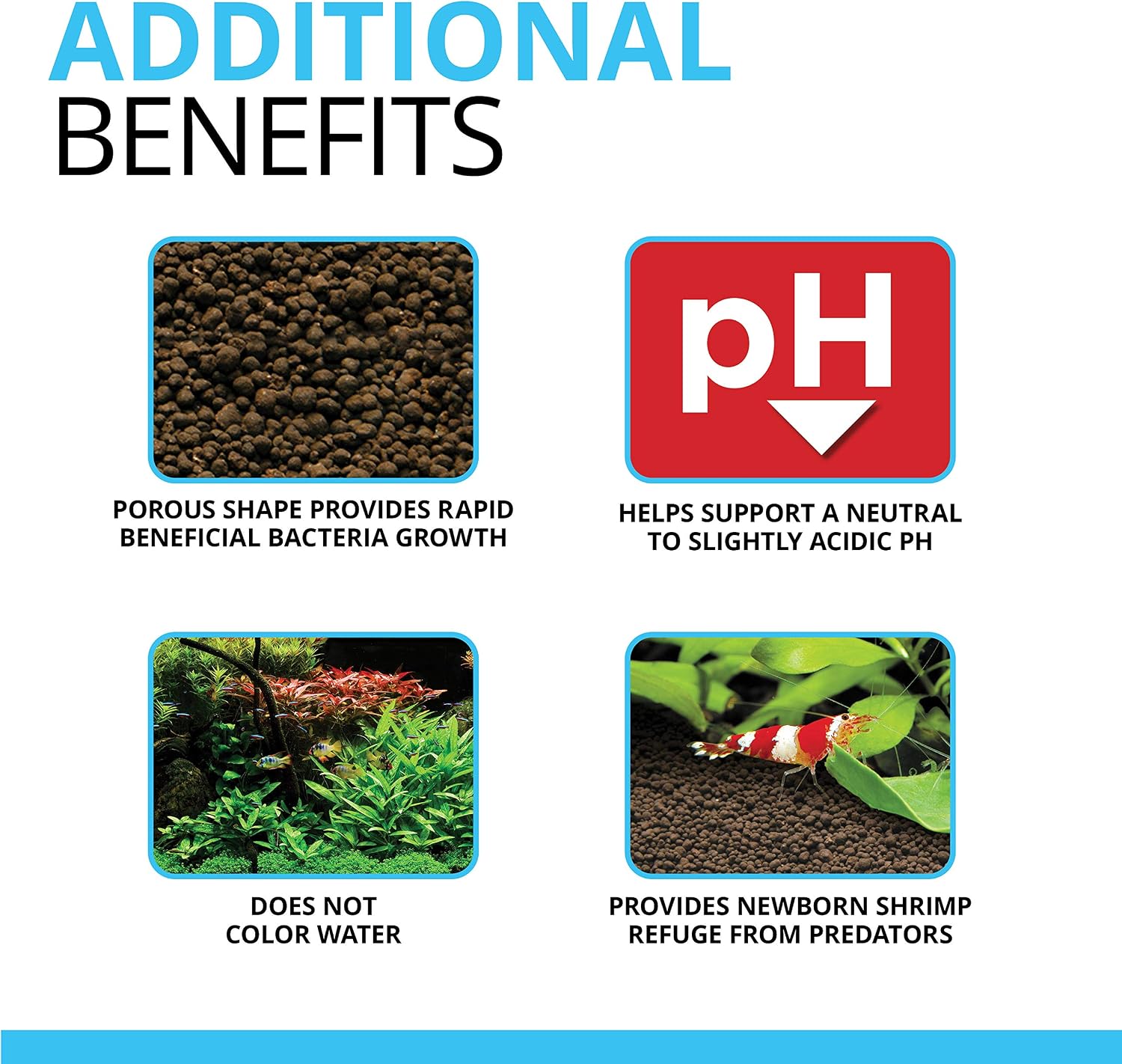 12694 Plant and Shrimp Stratum for Freshwater Fish Tanks, 8.8 lbs. | Aquarium Substrate for Strong Plant Growth