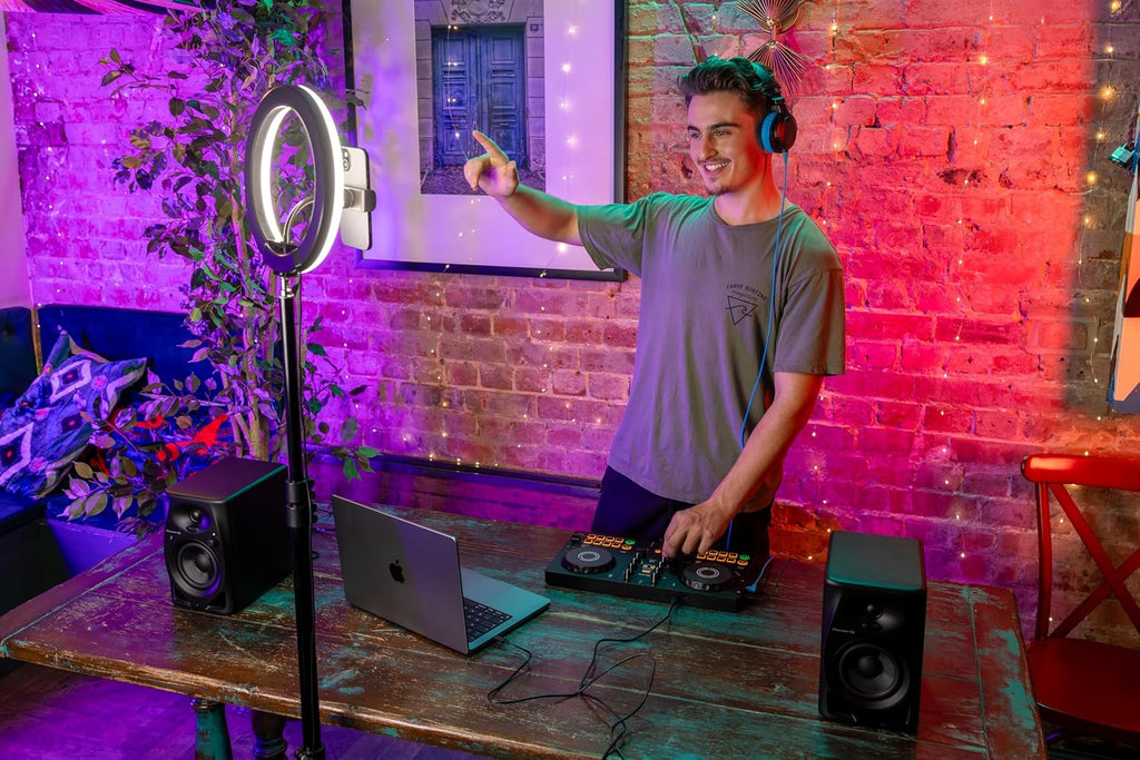 /Pioneer DJ DDJ-FLX2 Beginner DJ Controller – Portable USB-Powered 2-Channel Controller with Professional Layout –