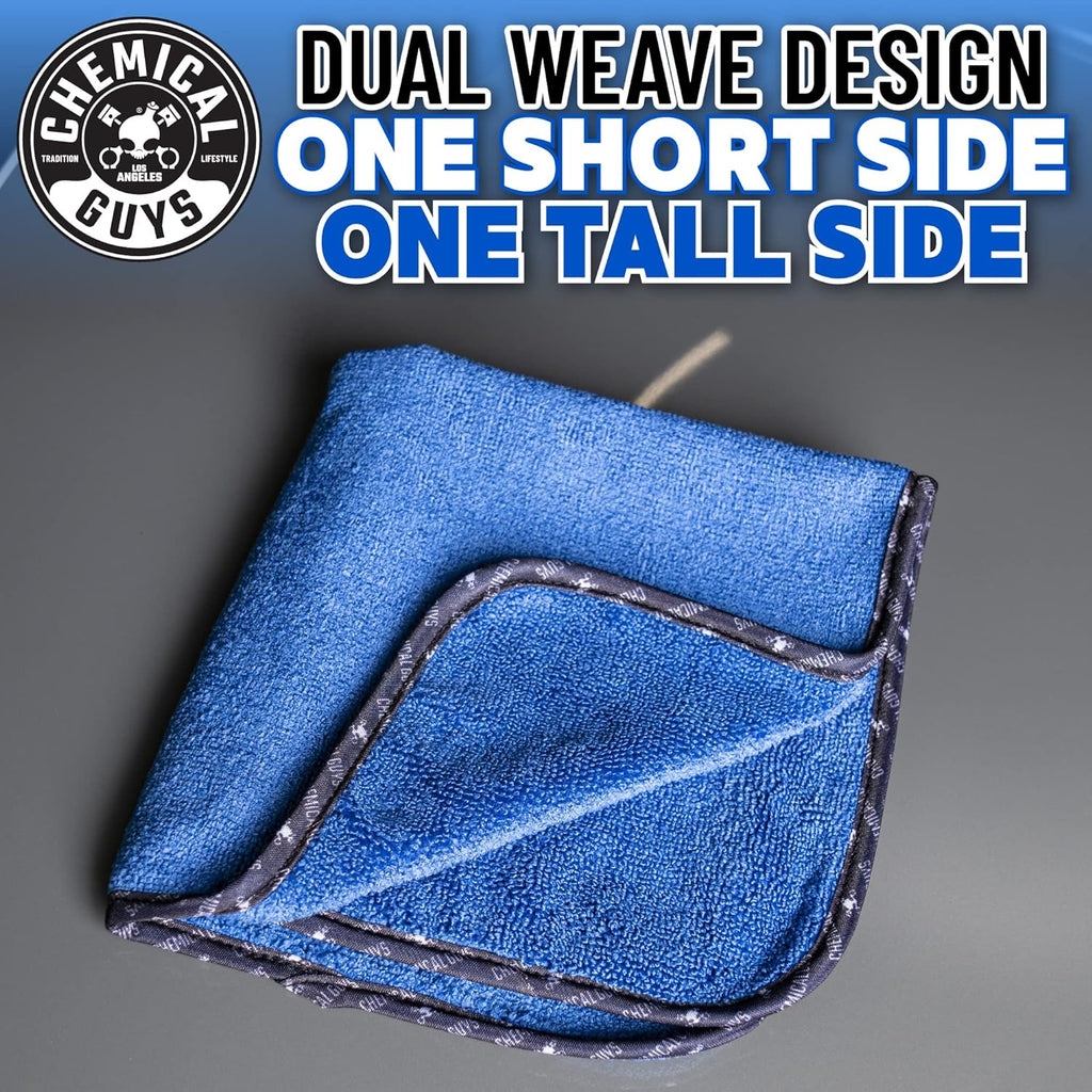 Professional Microfiber Towels, 16 x 16 in, Blue, 12 Pack | Ultra-soft, scratch-free towels to buff wax, dry panels