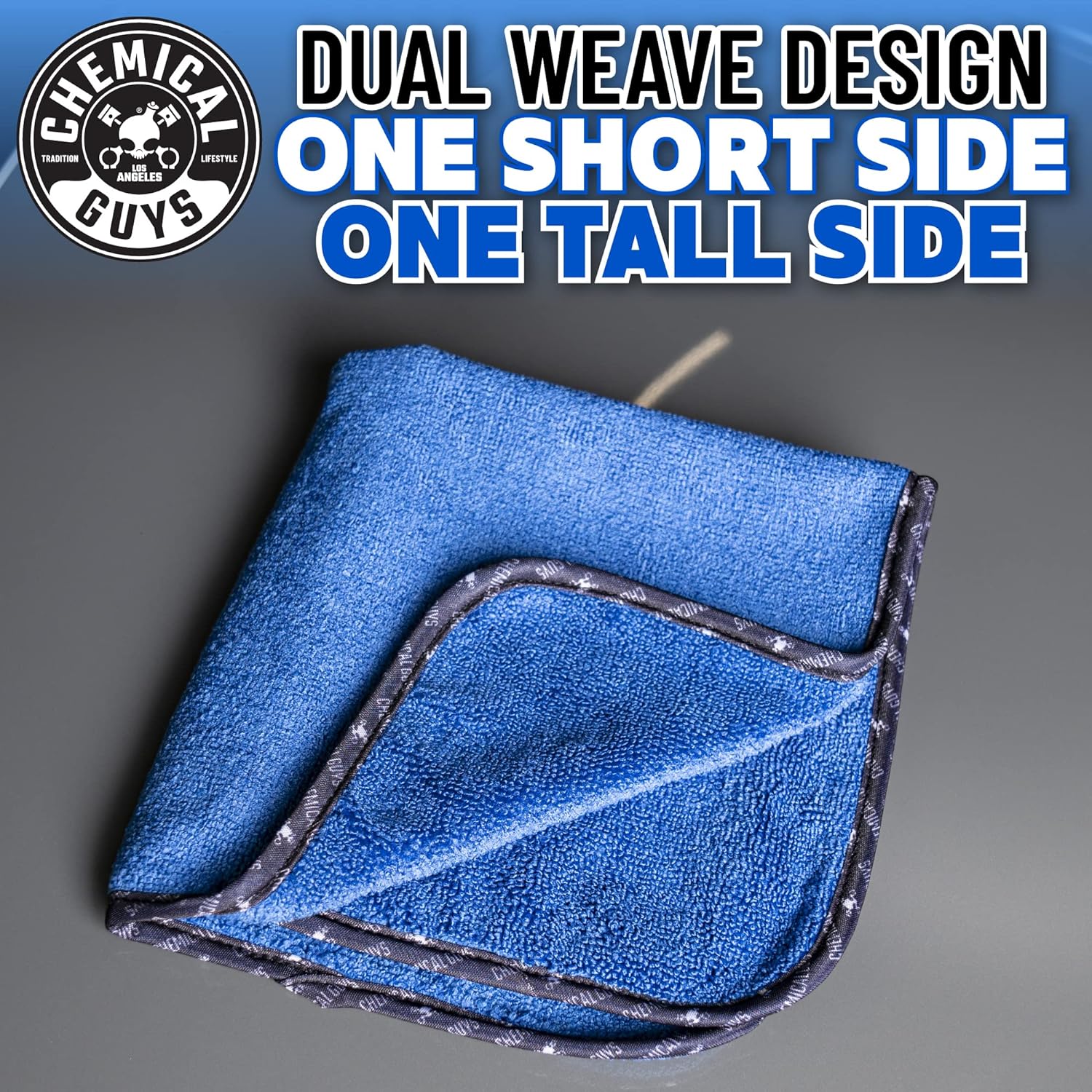 Professional Microfiber Towels, 16 x 16 in, Blue, 12 Pack | Ultra-soft, scratch-free towels to buff wax, dry panels