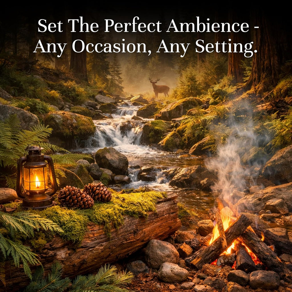 Woodland Set of Scented Oils - Cedar, Warm Rustic Woods, Moss, Redwood Forest, Mountain Air, Evergreen Forest
