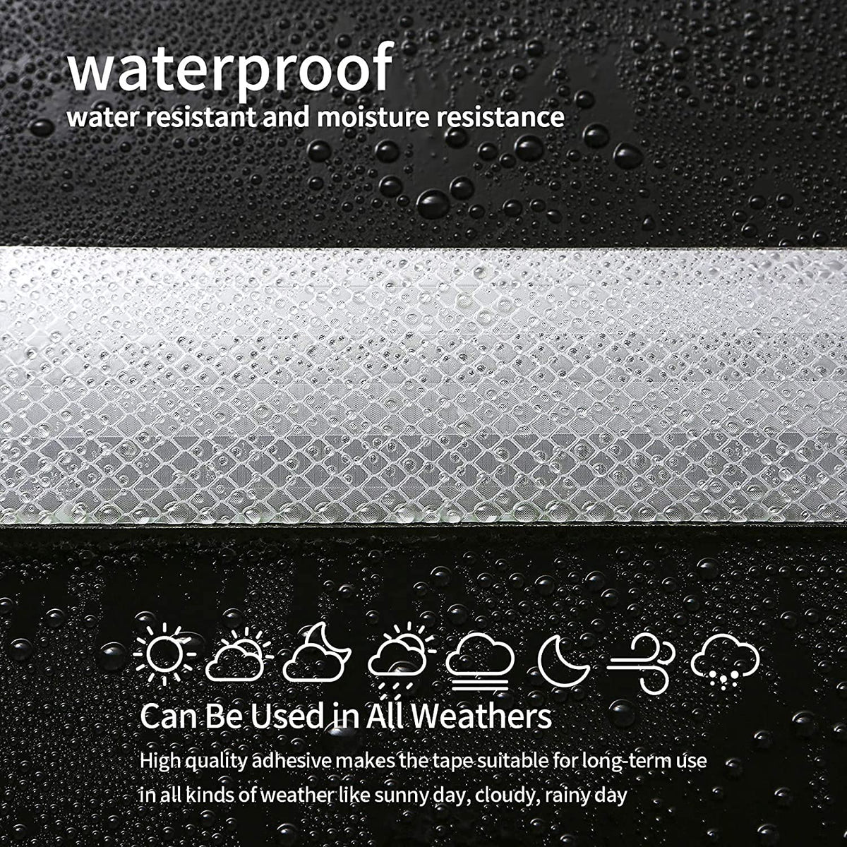 Reflective Tape, Waterproof Self Adhesive Dot Safety Reflector