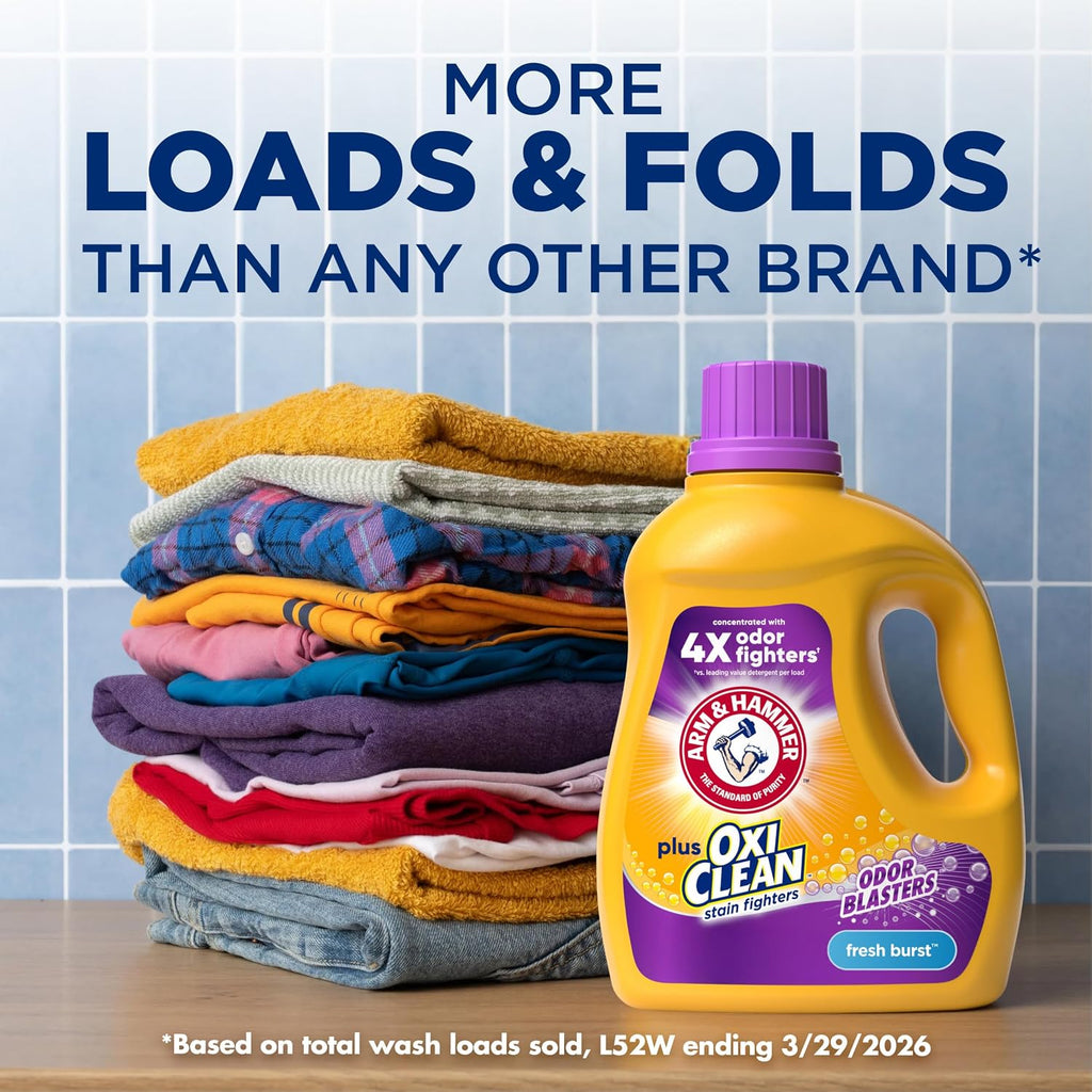 Plus OxiClean with Odor Blasters Liquid Laundry Detergent