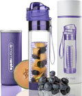 Fruit Infuser Water Bottle – 24 oz BPA-Free Tritan Plastic Water Bottle & Flavor Fruit Infuser, Trending Workout