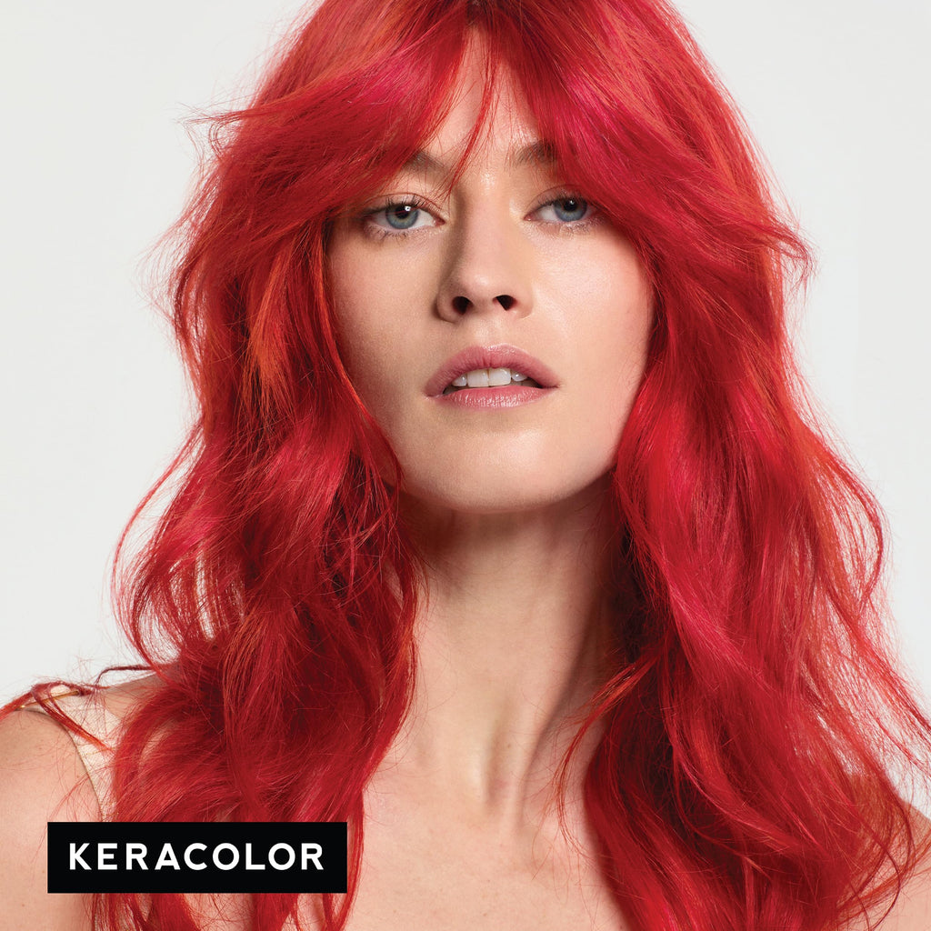 Color + Clenditioner, Semi-Permanent Hair Color, Red, 12 Fl Oz