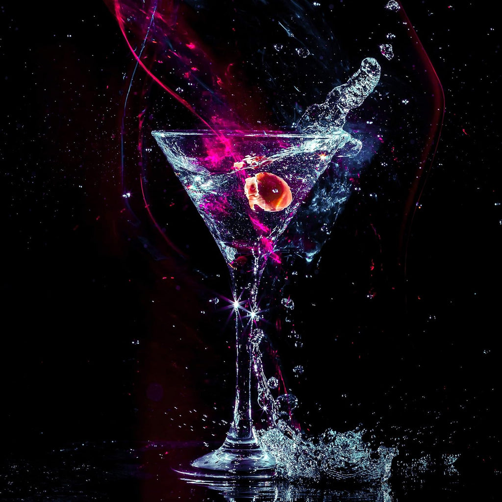 Crystal Martini Cocktail Glasses 9 Ounce Set of 4 With Premium Gift Box Premium Strong Lead-Free Clear for Bar Martini