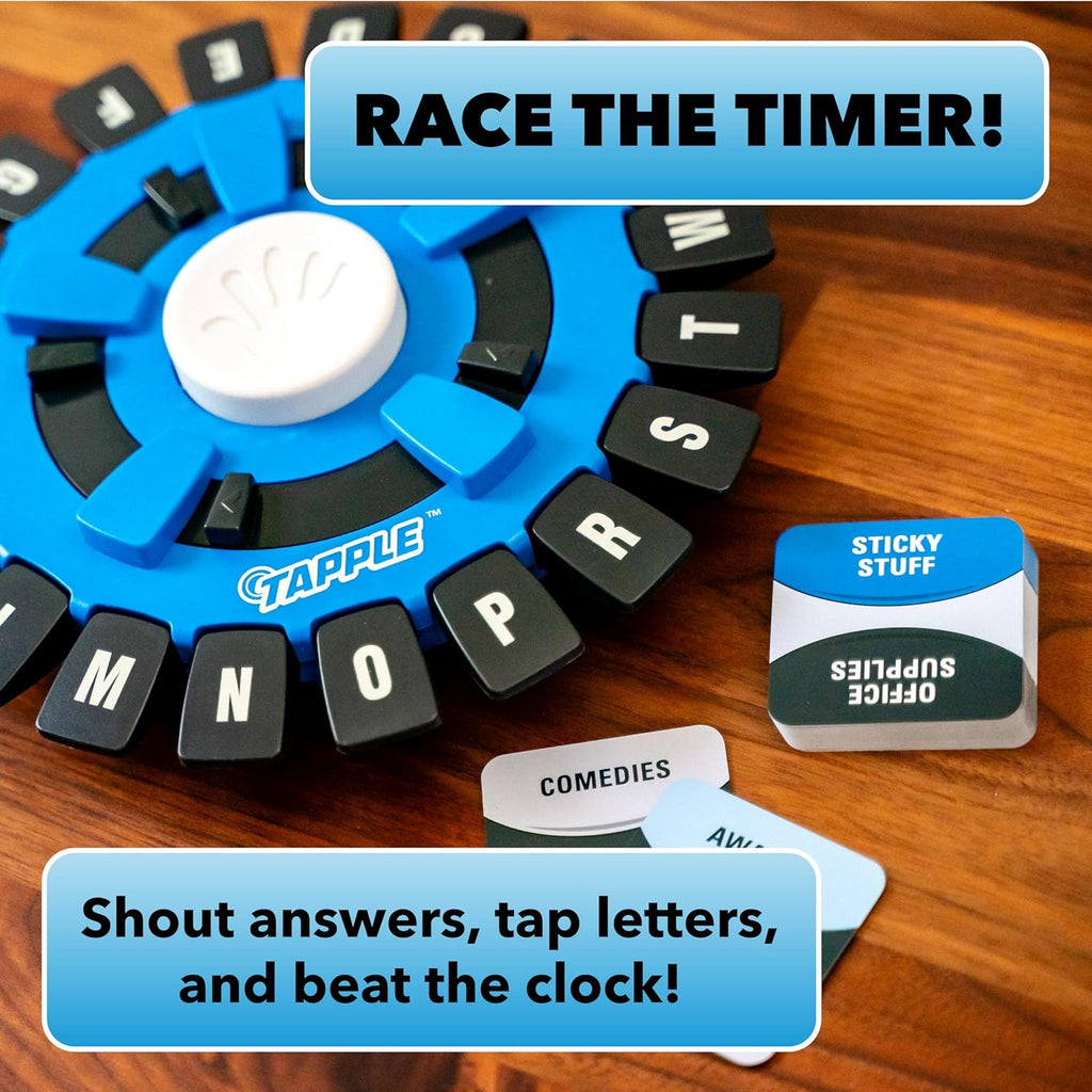 The Original TAPPLE, The Fast-Paced Family Board Game,Choose a Category & Race Against The Timer to be The Last