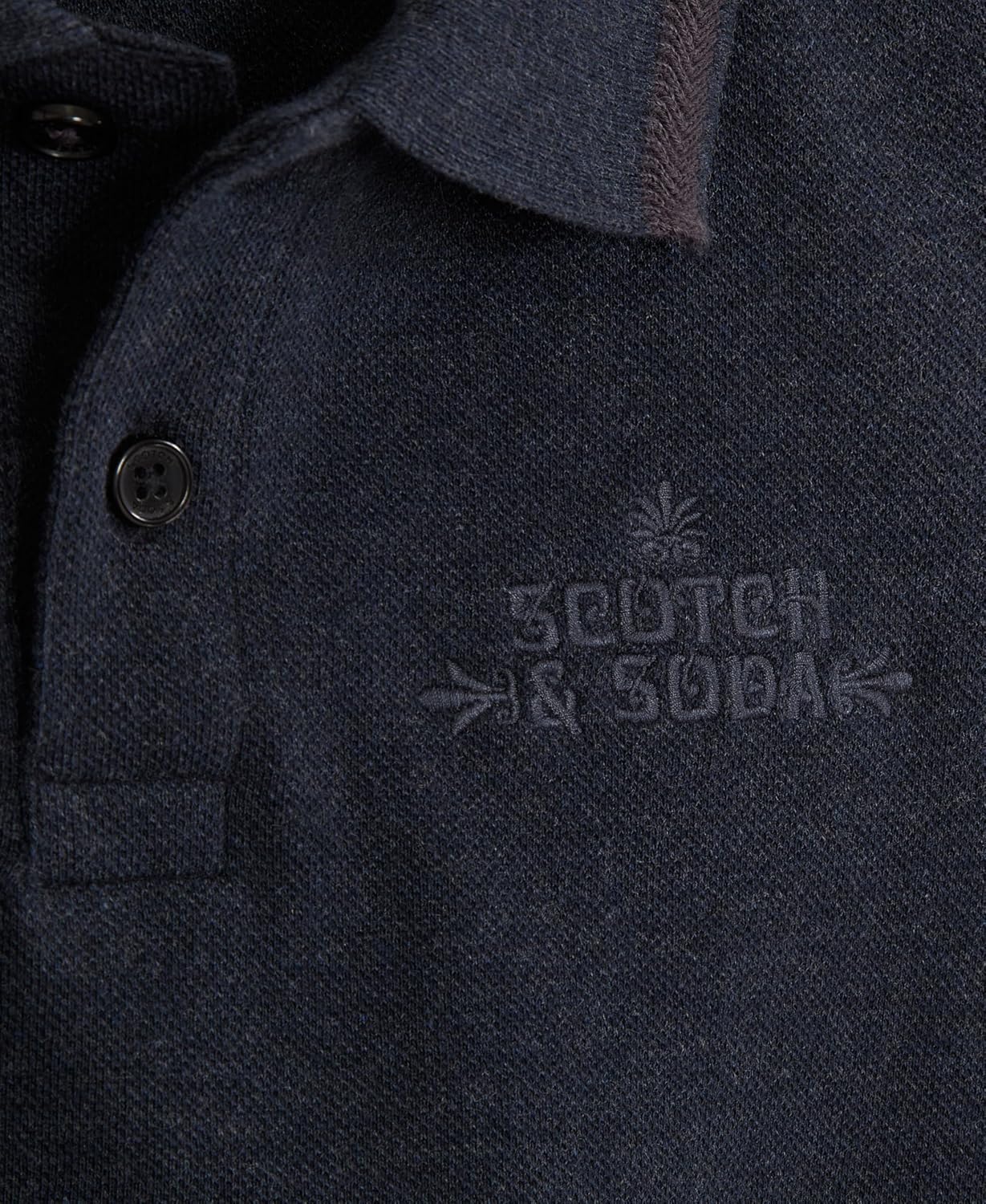 Scotch & Soda Boys' Classic Polo, Short Sleeve Collared Shirt, Embroidered Logo