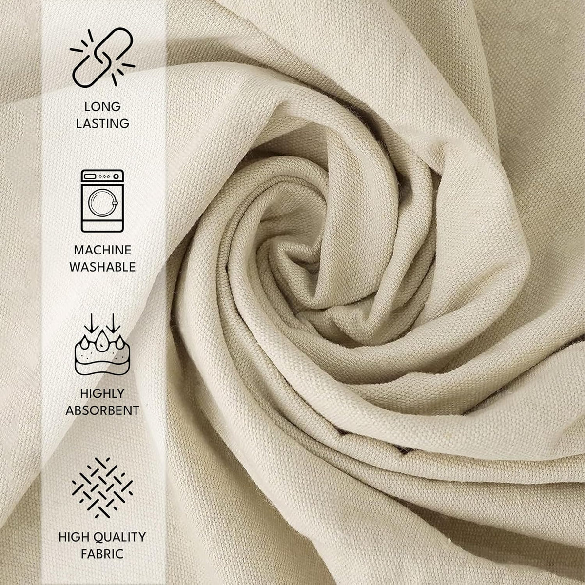 Canvas Painters Drop Cloth (Size 6 x 9 Feet - Pack of 2) - Pure Cotton Paint Drop Cloth for Painting, Curtains