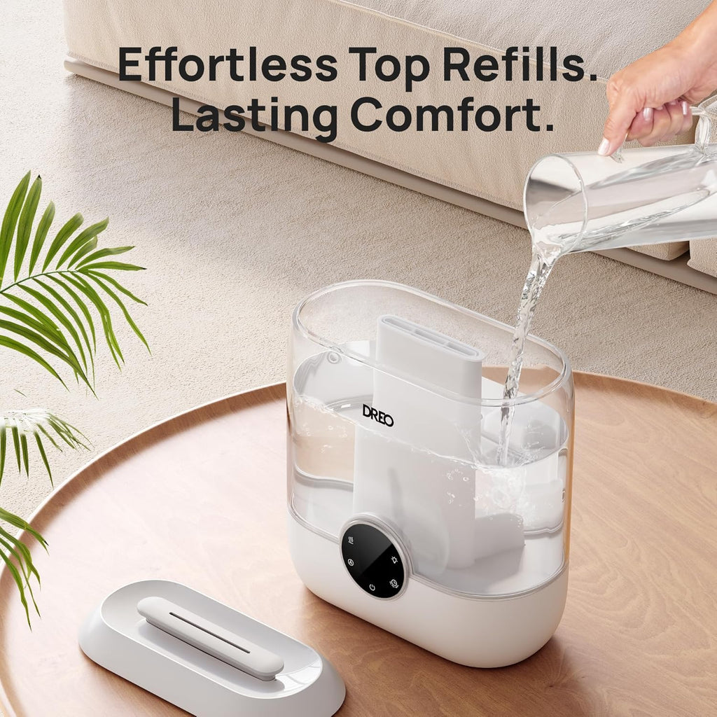 6L Humidifiers for Bedroom, 60H Runtime, 28 dB Quiet, HM524 | Precise Humidity Control, Easy to Refill & Clean