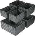 Woven Storage Baskets, Storage Bins, Cube Basket Container Baskets Storage Boxes Organizers for