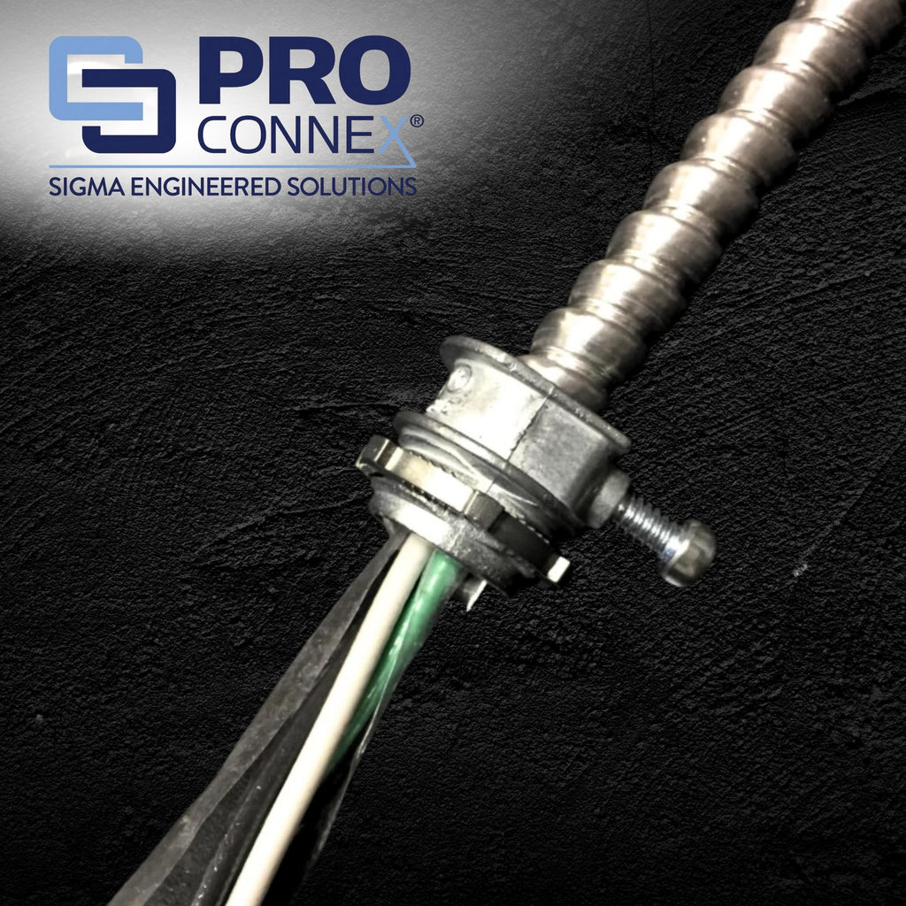 Sigma ProConnex C-550 3/8" AC/MC Connector Gray, 100-Pack