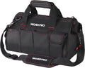 14-inch Tool Bag, Multi-pocket Tool Organizer with Adjustable Shoulder Strap, W081021A , black