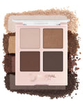 Eyeshadow Palette (Coffee Break) | Vegan Eye Makeup with Matte, Satin, and Shimmer Finishes, Natural, Lightweight
