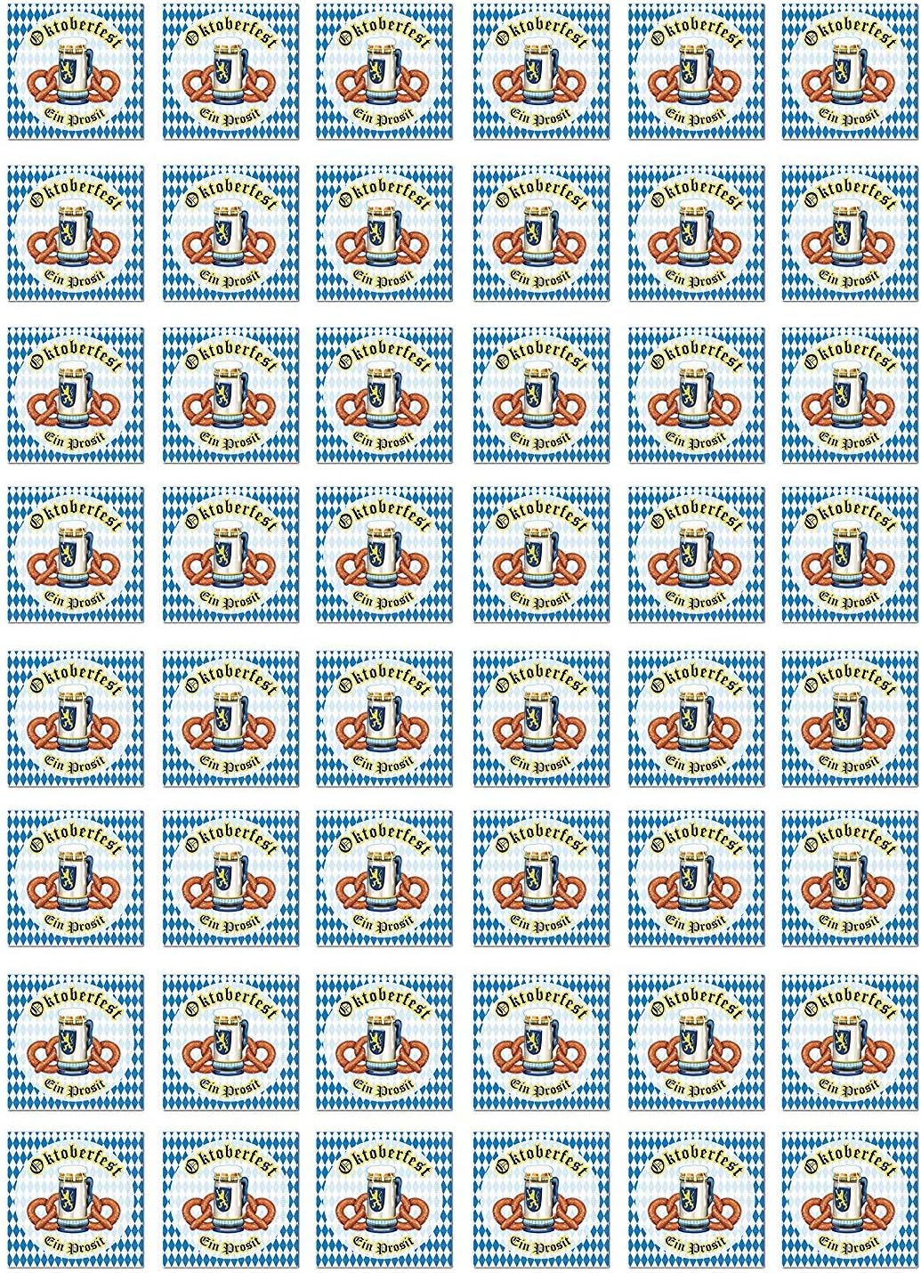 S58169AZ3, 48 Piece Oktoberfest Beverage Napkins