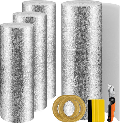 Garage Door Insulation Kit for 2 Car 16FT R8, 2FT x 18FT 4 Rolls