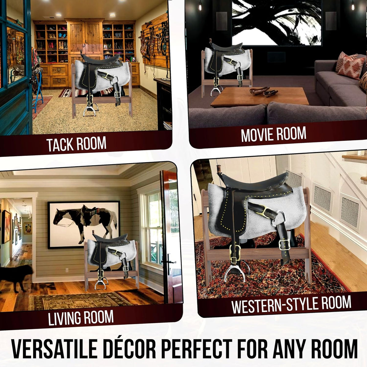 Pine Wood Saddle Rack | Ideal Saddle Stand for Horse Gear and Horse Tack Organizers | Suitable for Displaying Trophy