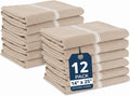 Kitchen Towels Set - 100% Pure Cotton Dish Towels for Kitchen, Super Absorbent Kitchen Hand Towel, Tea Towels, Soft &