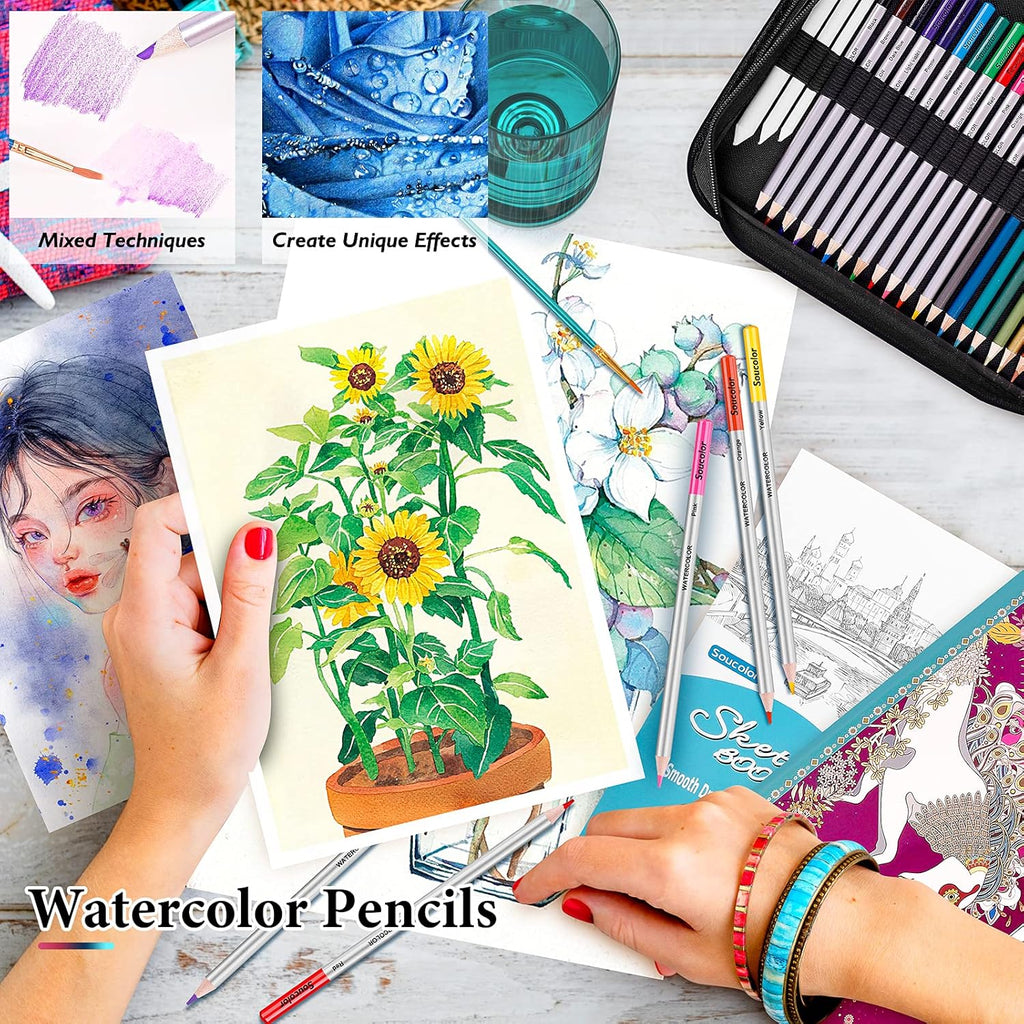 73 Pack Art Supplies Sketching Kit for Adults Artist Gifts, School Supplies, Drawing Sketching Pencils with
