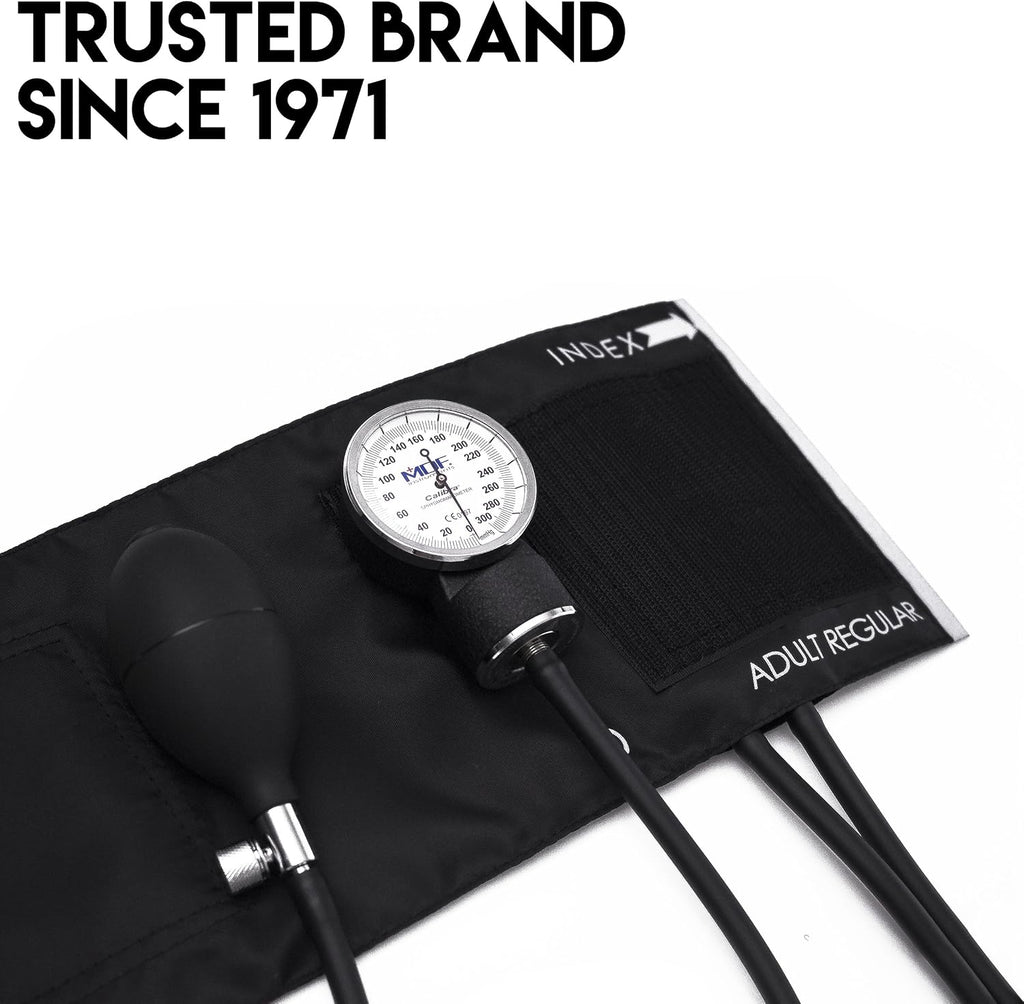 Calibra Aneroid Premium Professional Sphygmomanometer, Blood Pressure Monitor with Adult Cuff & Carrying Case