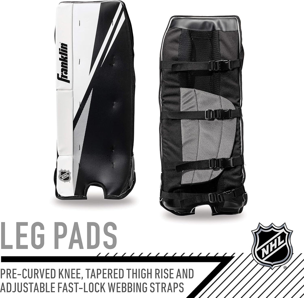 Street Hockey Goalie Set - Leg Pads - Catch Glove - Blocker - Premium Durability - Officially Licensed NHL Product |