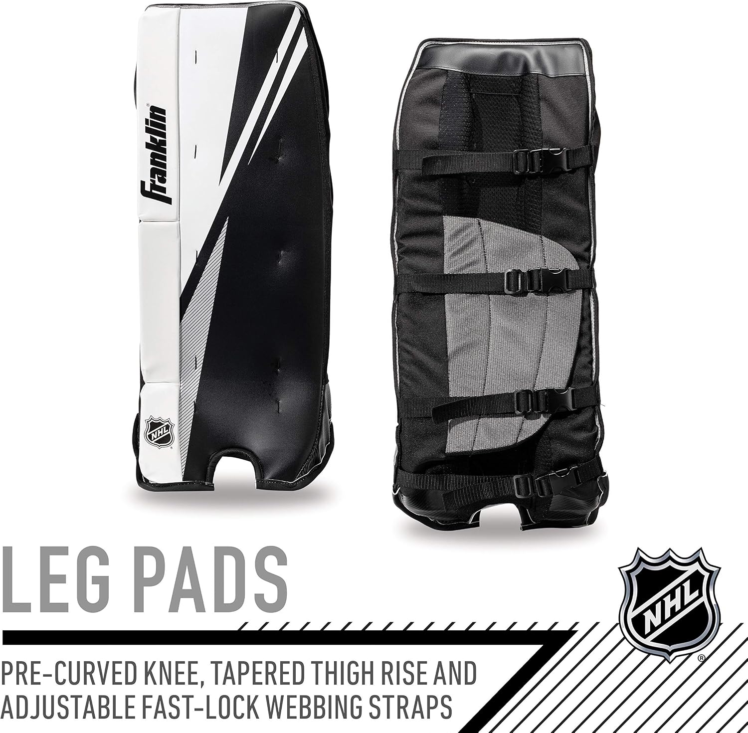 Street Hockey Goalie Set - Leg Pads - Catch Glove - Blocker - Premium Durability - Officially Licensed NHL Product |