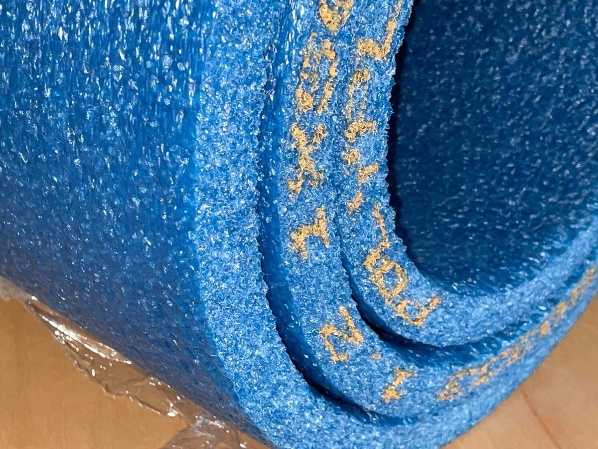 Blue Closed Cell Chemically Crosslinked Polyethylene Foam Planks 24" x 90" x 1" Thick Shock Absorbing, Excellent