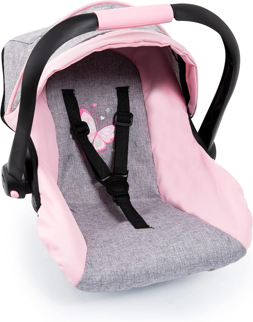 Design 67933AA Toy, Car Seat Easy Go for Neo Vario Pram with Cover, Doll Accessories, Pink, Grey with